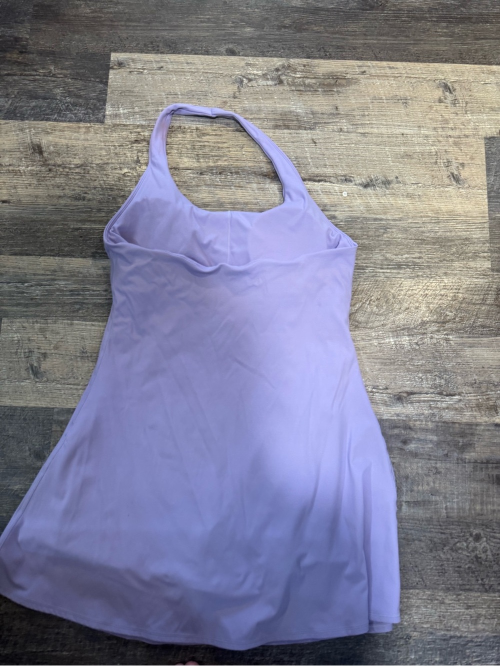 Lilac Halter Skater Dress